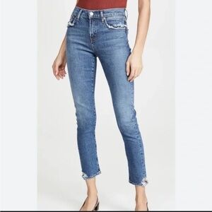 AGOLDE Toni Distressed Slim Straight Leg Jeans 26 Stratosphere